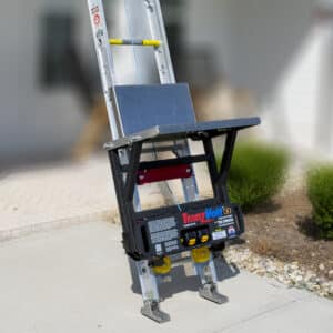 ROOFING CARRIAGE Perfect for lifting shingles, boxes, tool bags – you name it. The back support flips down at the top, so you can easily slide your load off, without lifting it.